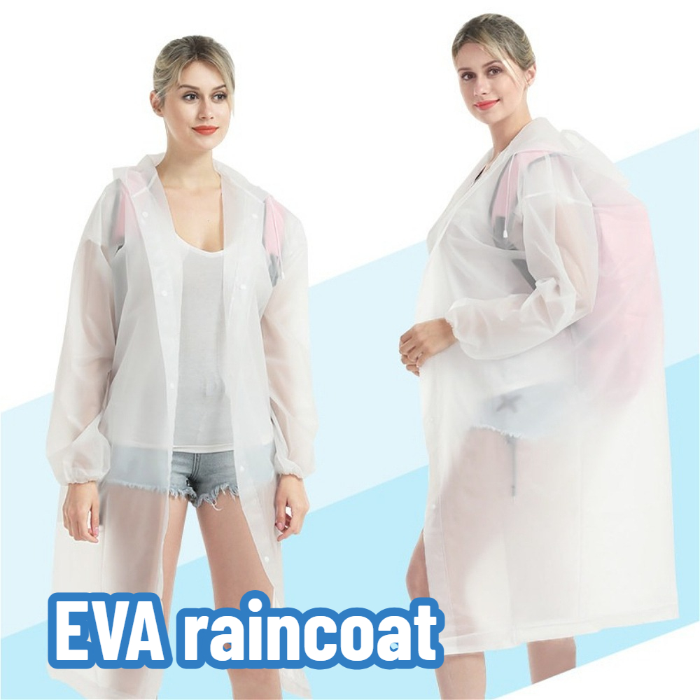Cycling Commuter Rain Gear - เสื้อกันฝนสำหรับผู้ใหญ่แบบหนา ใช้ซ้ำได้ กันน้ำ สำหรับการเดินทางกลางแจ้ง ปั่นจักรยาน และการเดินทางในสภาพอากาศฝนตก