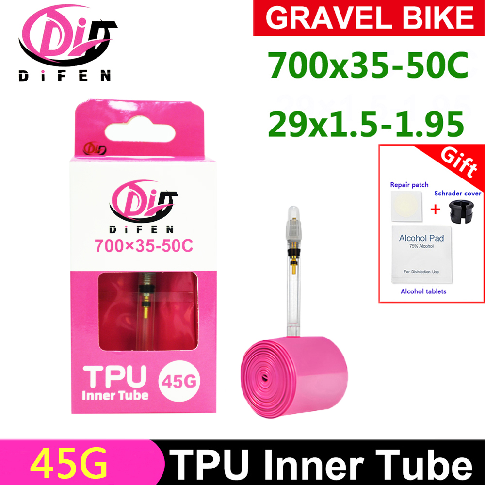 Inner Tube 700C - ยางในจักรยานเสือภูเขา DiFen TPU ขนาด 45G สำหรับล้อ