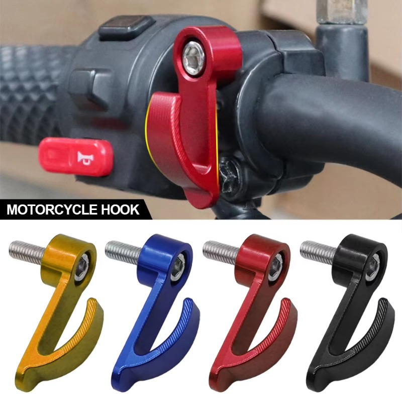Cycling Commute Bag - ตะขอแขวนรถจักรยานยนต์อเนกประสงค์อลูมิเนียมอัลลอยด์ถุงใส่หมวกกันน็อคแบบหลุมเดียวสำหรับจักรยานไฟฟ้าจักรยานสกปรก
