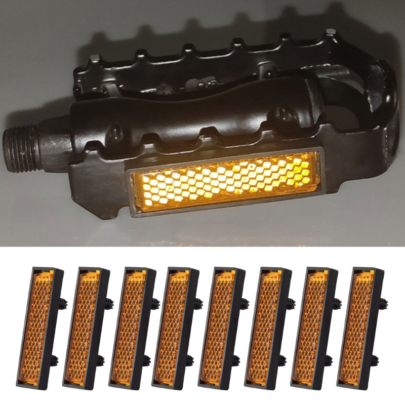 Spoke Reflector Set - 8 ชิ้น/เซ็ตเหยียบ Reflector เสริมสะท้อนแสงสําหรับจักรยานเหยียบจักรยานเหยียบจักรยานเหยียบ Reflectors ล้อสะท้อนแสง