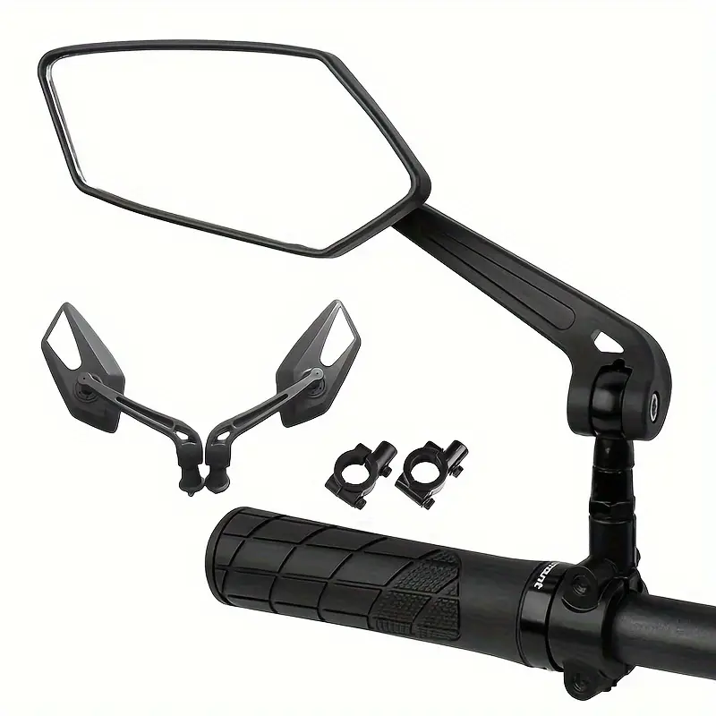 Mirror Handlebar Convex - กระจกมองหลังติดแฮนด์มอเตอร์ไซค์ 2 ชิ้น กระจกปลายแฮนด์มอเตอร์ไซค์ จักรยาน และสกู๊ตเตอร์ไฟฟ้า