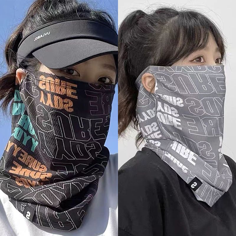 Cycling Loop - แฟชั่นหน้ากากกันแดดสำหรับผู้ชายผู้หญิงฤดูร้อนใบหน้าคอป้องกันรังสียูวีผ้าพันคอฮิปฮอปกีฬากลางแจ้งขี่จักรยานผ้าพันคอ