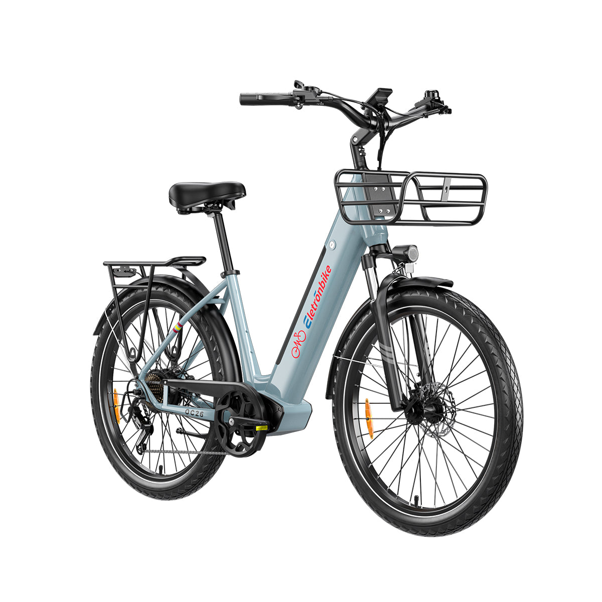 Commuting With Bike - มอเตอร์ฮับหลัง ELETRONBIKE OC26 อลูมิเนียมอัลลอย 7 สปีด