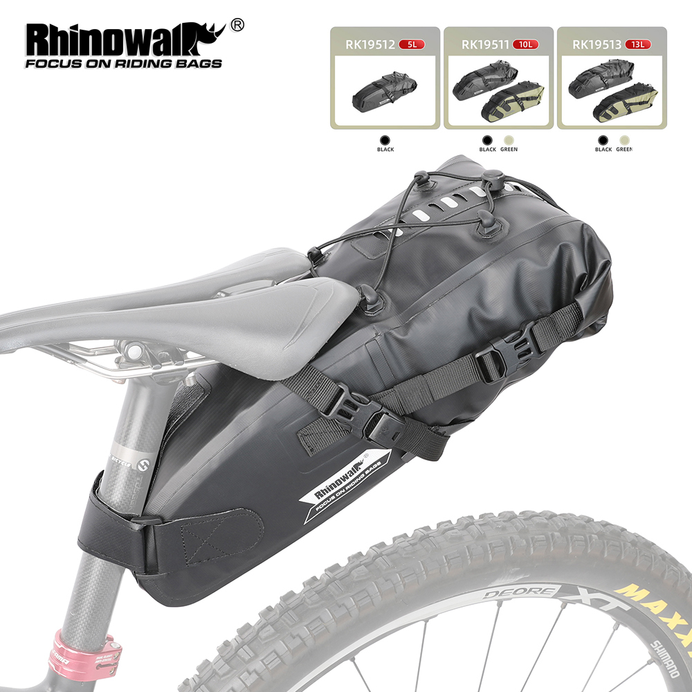 Cycling Commute Bag - กระเป๋าอานจักรยาน Rhinowalk 5L-13L กันน้ำ ความจุขนาดใหญ่ พับเก็บได้