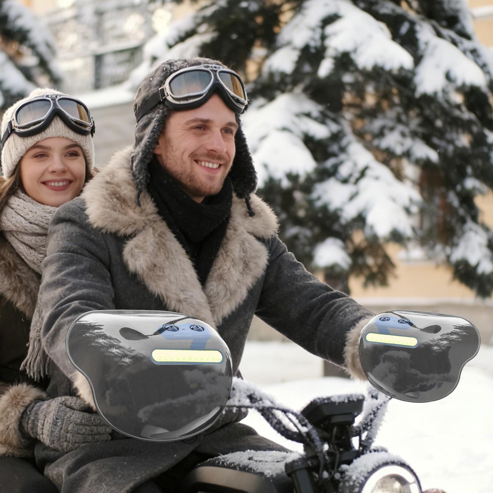 Winter Cycling Commute - ที่ครอบมือจับสกู๊ตเตอร์ไฟฟ้า ติดตั้งง่าย 1 คู่ ที่ครอบมือสำหรับฤดูหนาว สำหรับสกู๊ตเตอร์