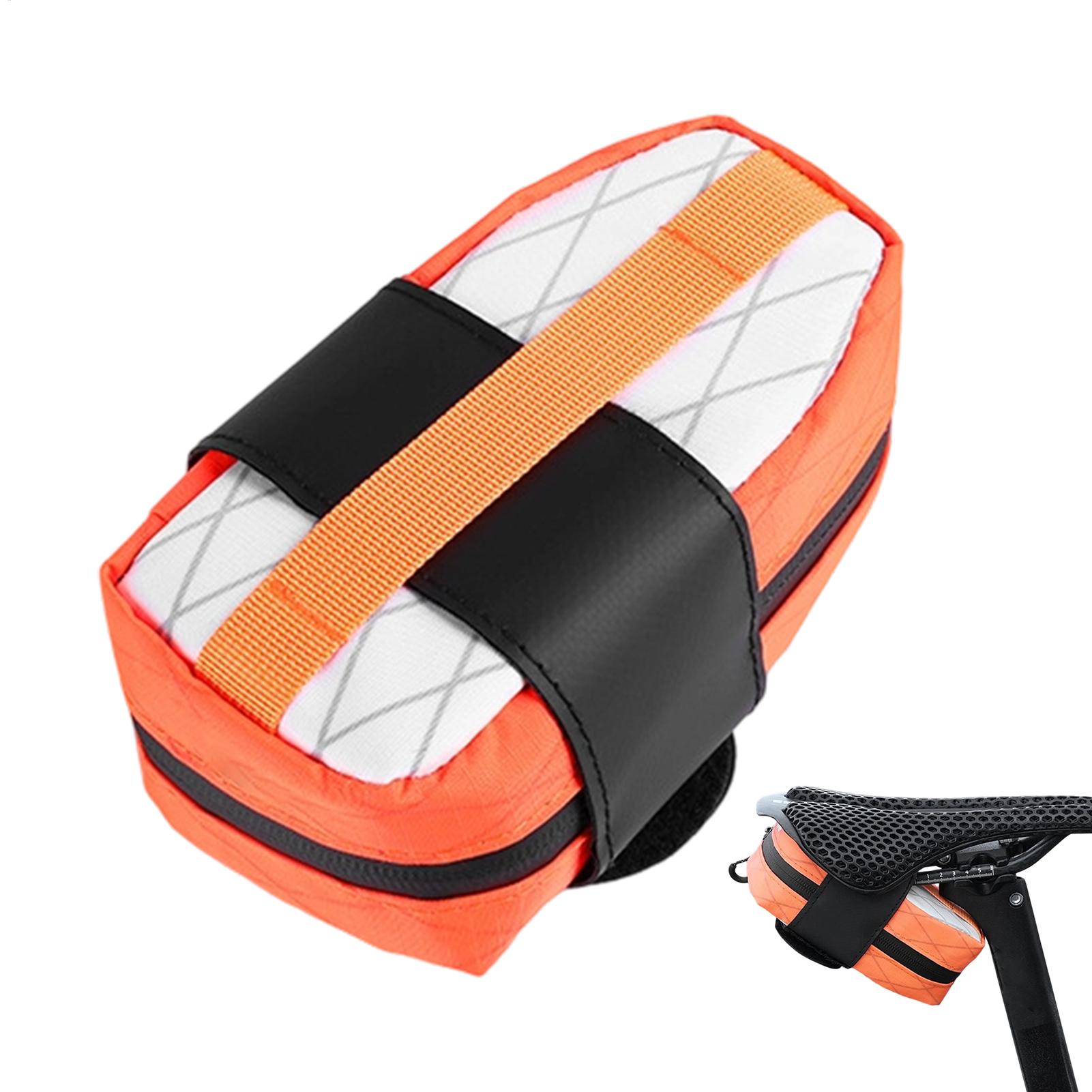 Saddle Bag Under Seat - กระเป๋าใต้อานจักรยานกันน้ำ ทนทานต่อการสึกหรอ สำหรับการขี่กลางคืนกลางแจ้ง ของใช้จำเป็นสำหรับการเดินทาง ผู้ชาย ผู้หญิง