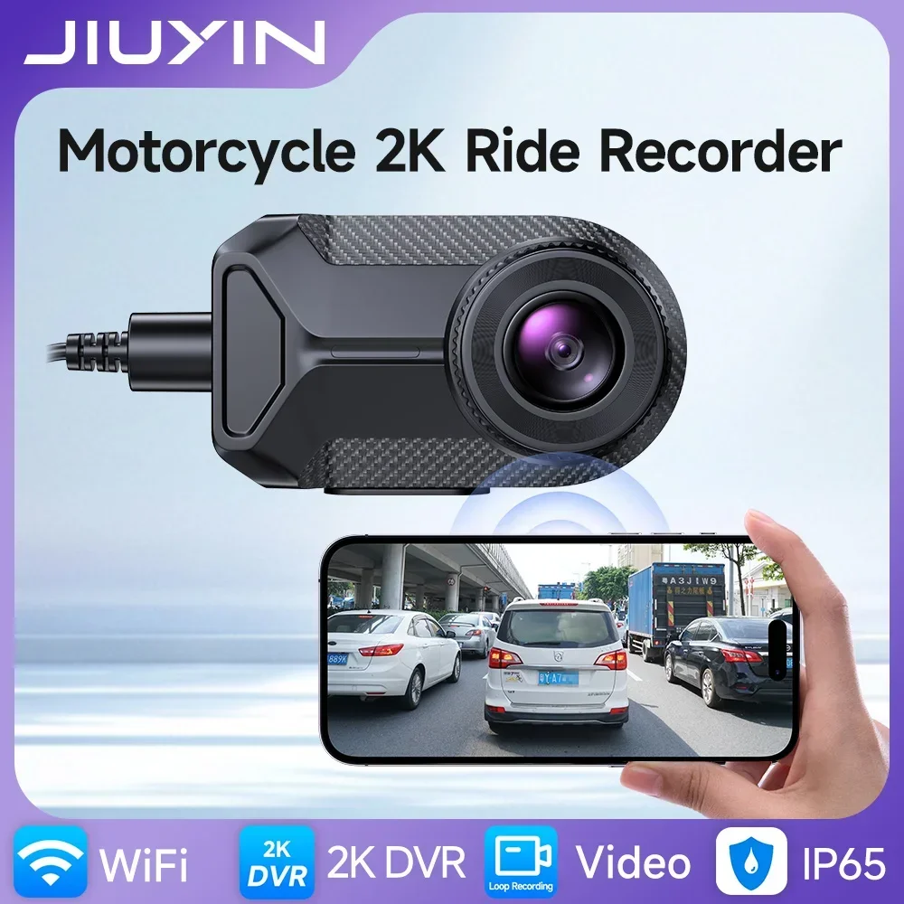 Cycling Loop - กล้องติดมอเตอร์ไซค์ JIUYIN 2K HD WiFi กันน้ำระดับ