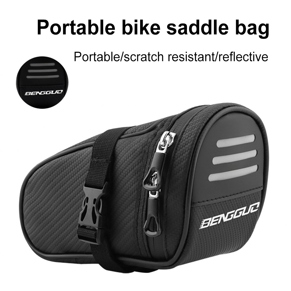 Saddle Bag Under Seat - 1L จักรยานอานกระเป๋ากันน้ํา Ultralight กระเป๋าท้ายจักรยานขนาดใหญ่ความจุจักรยานภายใต้ที่นั่ง Pack MTB