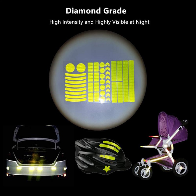 สติกเกอร์สะท้อนแสงติดล้อขนาด42 - Spoke Reflector Set บทวิจารณ์และราคา