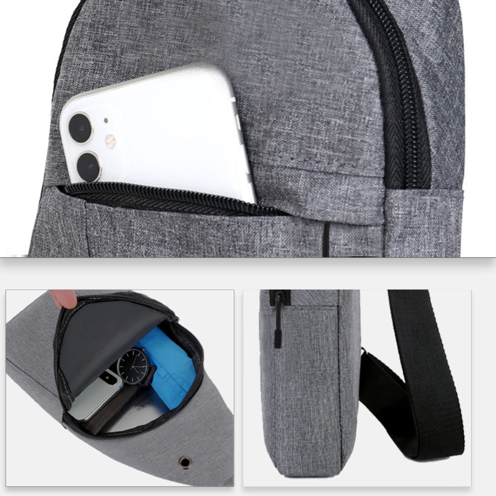 กระเป๋าคาดอกผู้ชายแบบสะพายข้าง - Cycling Commute Bag บทวิจารณ์และราคา