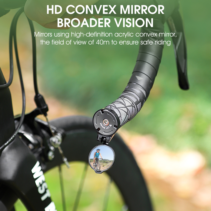 WEST BIKING HD กระจกมองหลังจัก - Mirror Handlebar Convex บทวิจารณ์และราคา