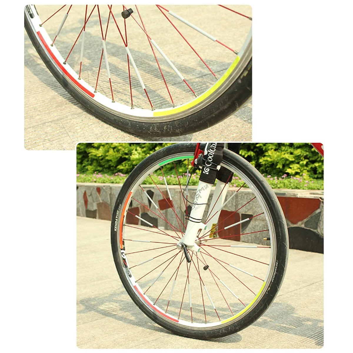 ชุดสะท้อนแสงติดซี่ล้อจักรยาน A - Spoke Reflector Set บทวิจารณ์และราคา