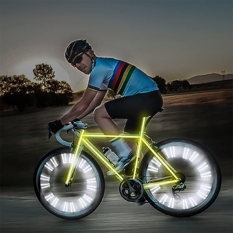 ชุดสะท้อนแสงล้อจักรยานสีเขียว  - Spoke Reflector Set บทวิจารณ์และราคา