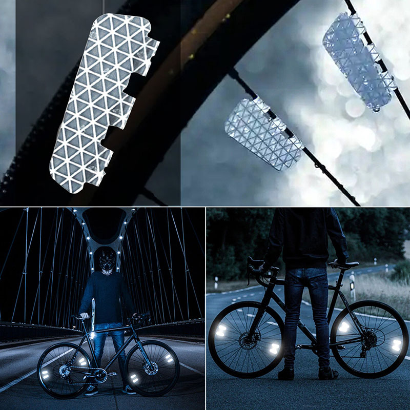 4 ชิ้น/เซ็ตจักรยานสติกเกอร์สะท - Spoke Reflector Set บทวิจารณ์และราคา