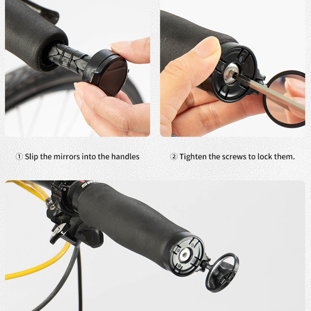 กระจกมองหลังติดแฮนด์จักรยานแบบ - Mirror Handlebar Convex บทวิจารณ์และราคา