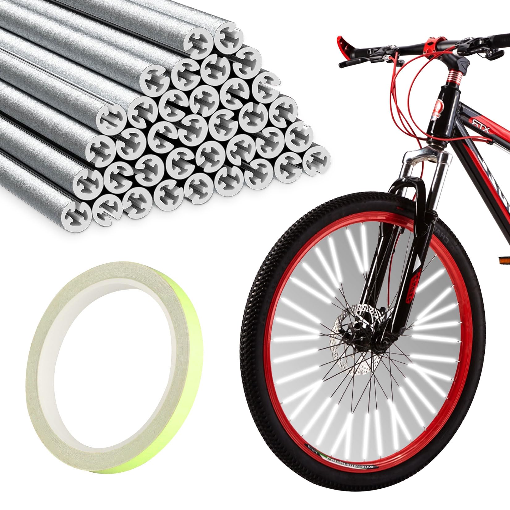 ชุดสะท้อนแสงซี่ล้อจักรยาน - 36 - Spoke Reflector Set บทวิจารณ์และราคา
