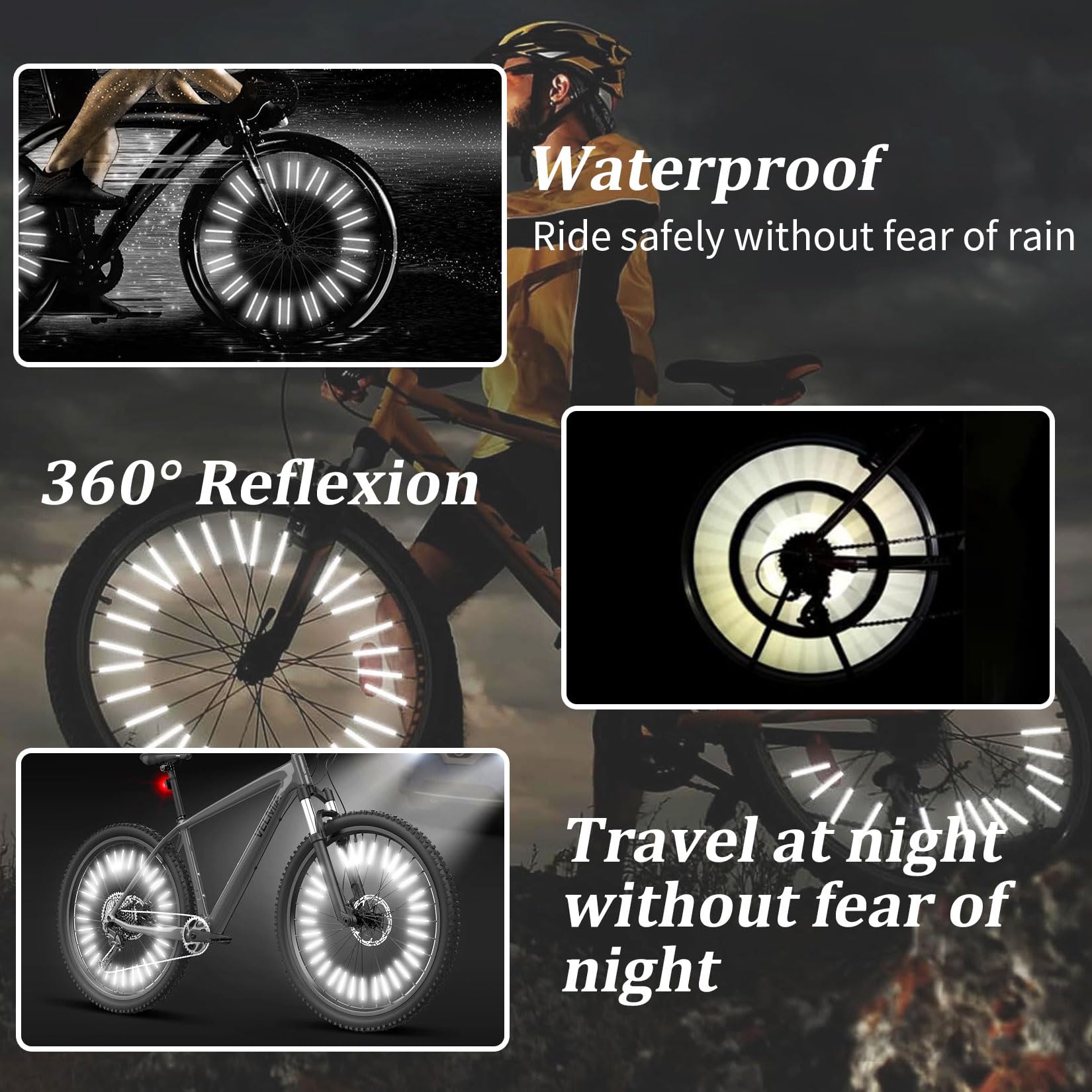ชุดสะท้อนแสงซี่ล้อจักรยาน - 36 - Spoke Reflector Set บทวิจารณ์และราคา