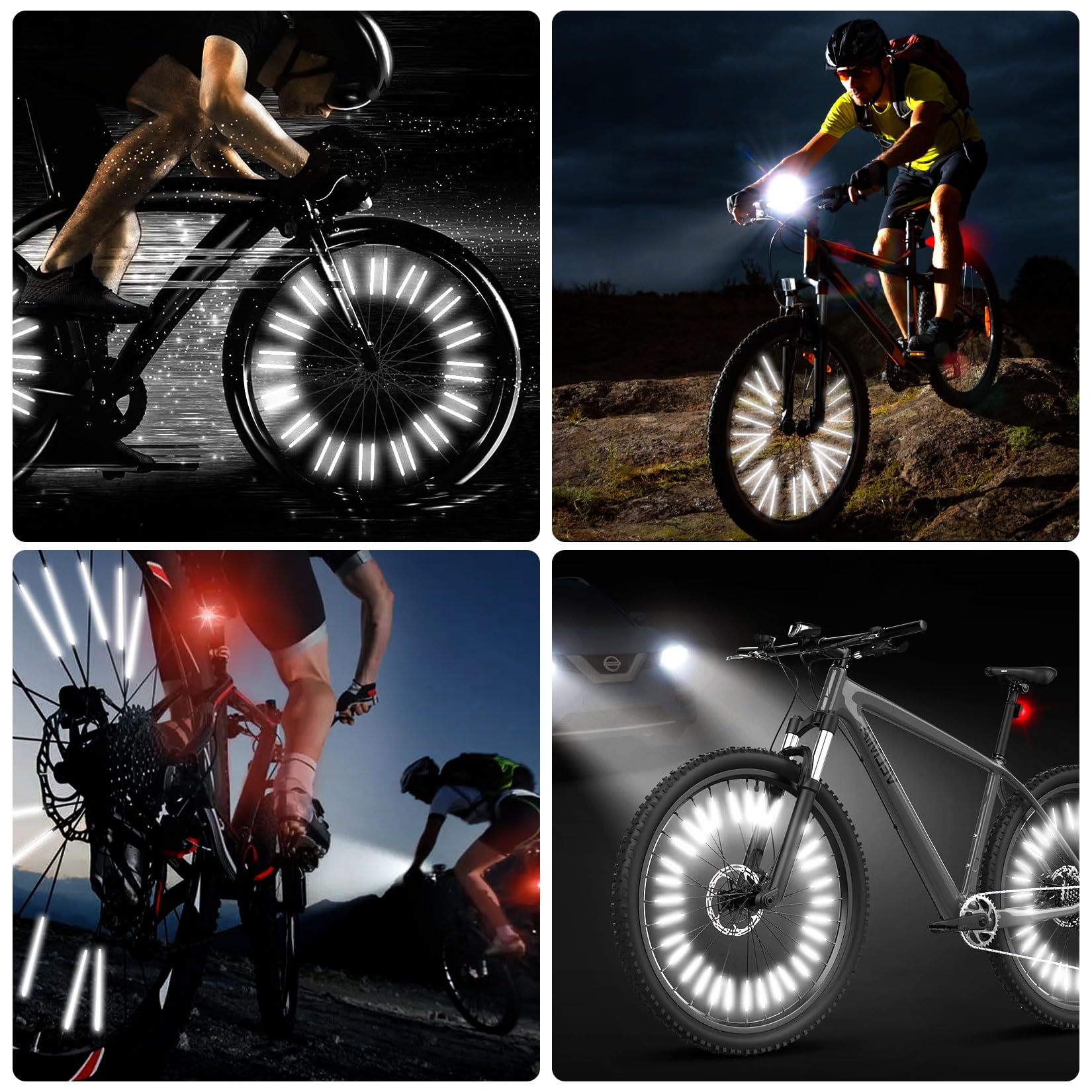 ชุดสะท้อนแสงซี่ล้อจักรยาน - 36 - Spoke Reflector Set บทวิจารณ์และราคา