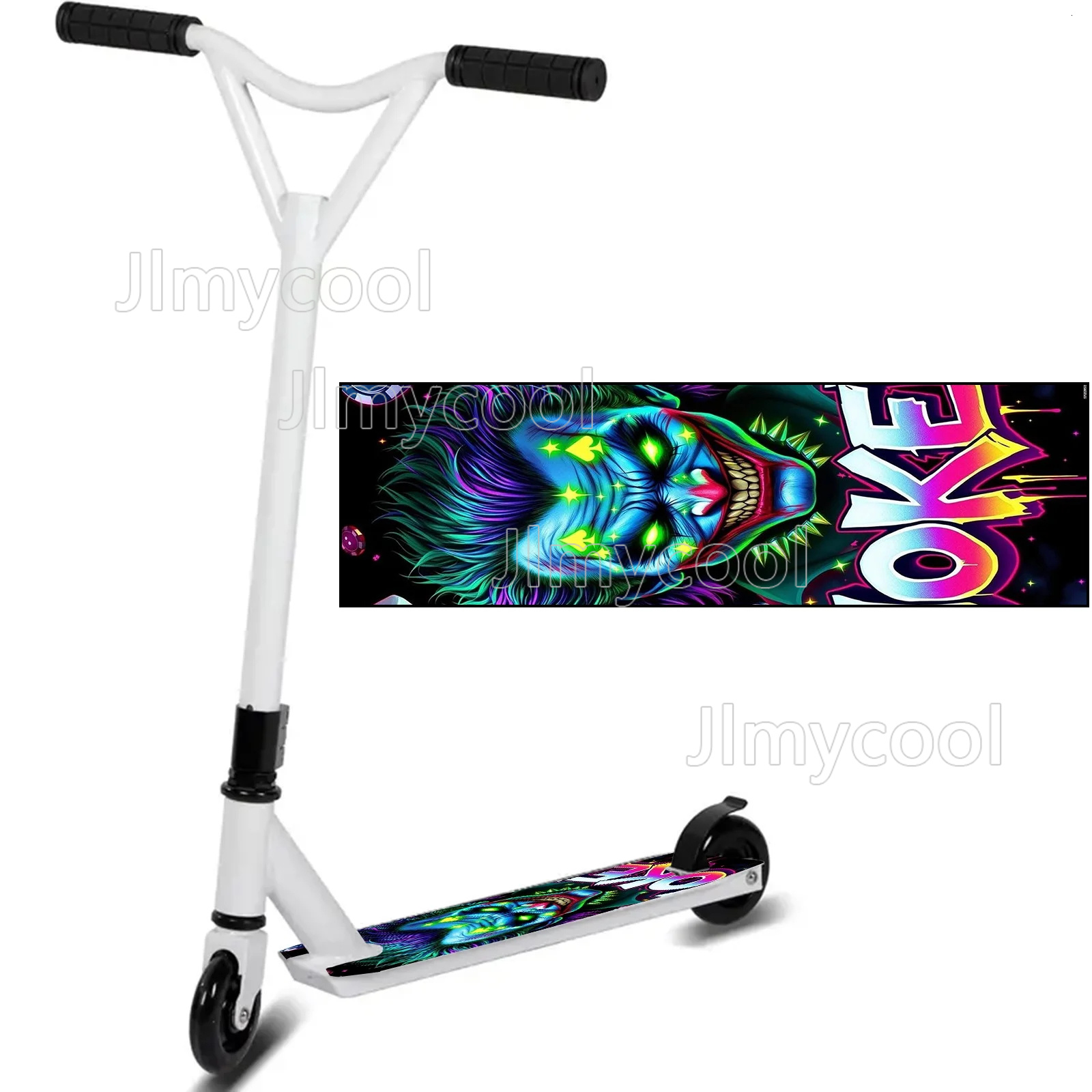 สติกเกอร์สเก็ตบอร์ดลายอนิเมะสี - Commuting With Bike บทวิจารณ์และราคา
