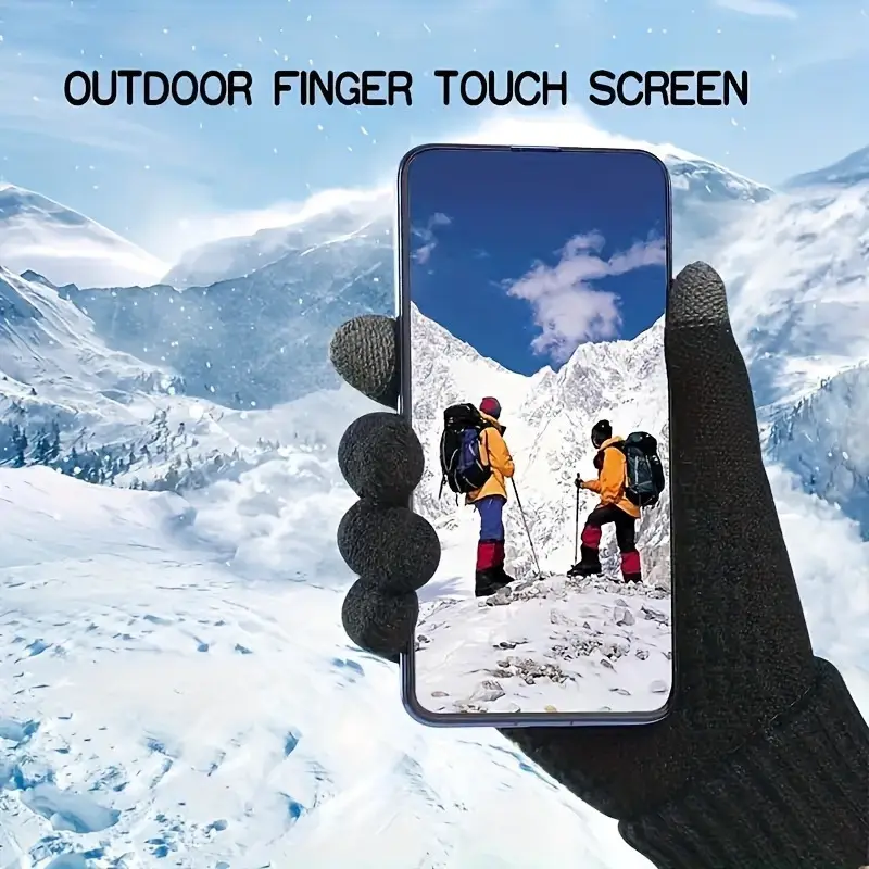 ถุงมือถักหนาแบบสัมผัสหน้าจอได้ - Winter Cycling Commute บทวิจารณ์และราคา
