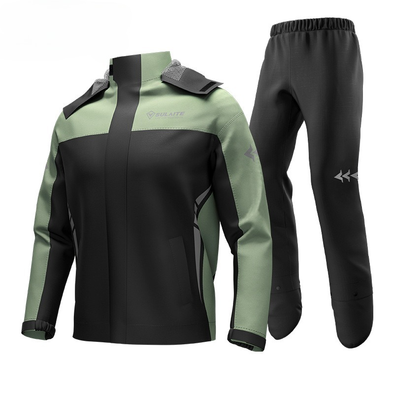 ชุดกันฝนสำหรับมอเตอร์ไซค์ Oxfo - Cycling Commuter Rain Gear บทวิจารณ์และราคา