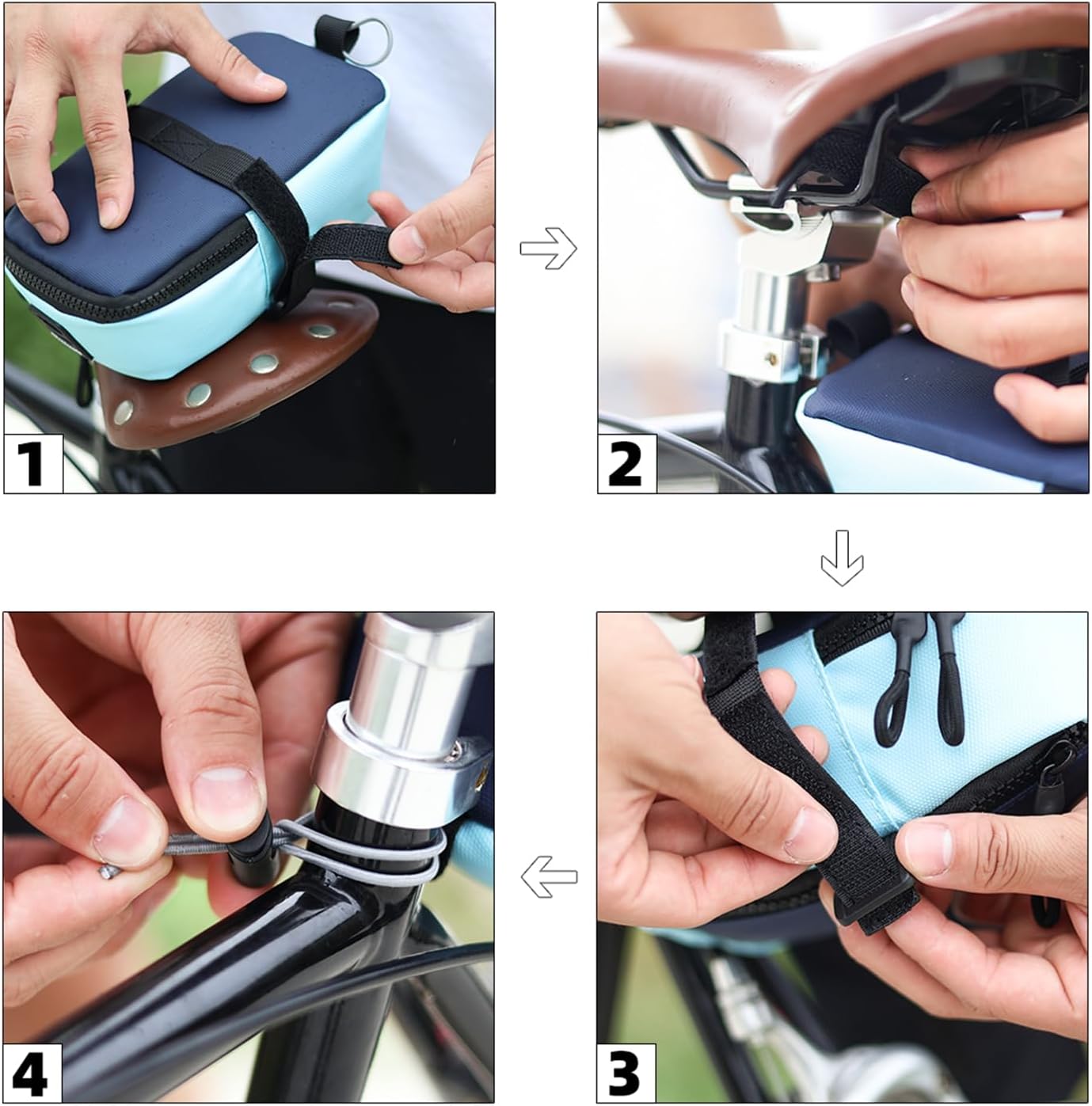 กระเป๋าใส่จักรยานแบบขยายได้ขนา - Saddle Bag Under Seat บทวิจารณ์และราคา