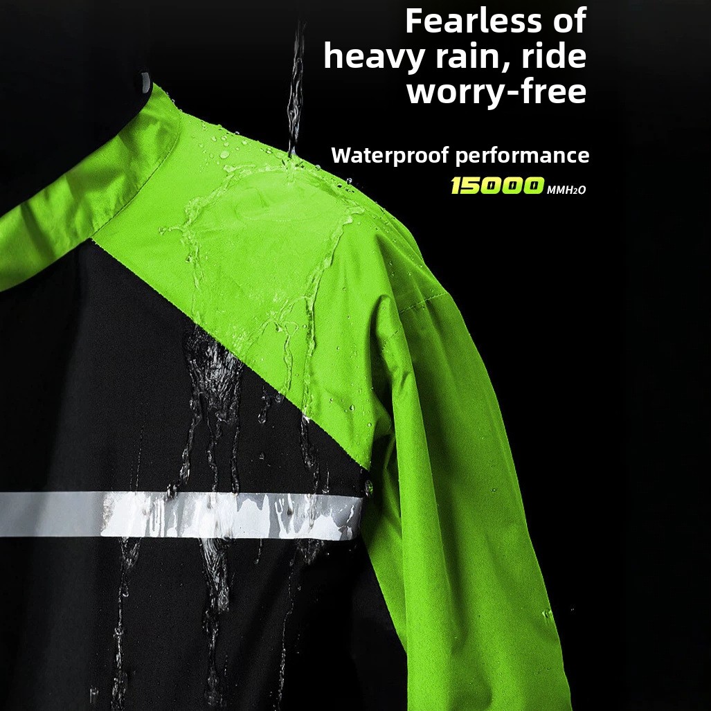 ชุดกันฝนสำหรับมอเตอร์ไซค์แบบทน - Cycling Commuter Rain Gear บทวิจารณ์และราคา