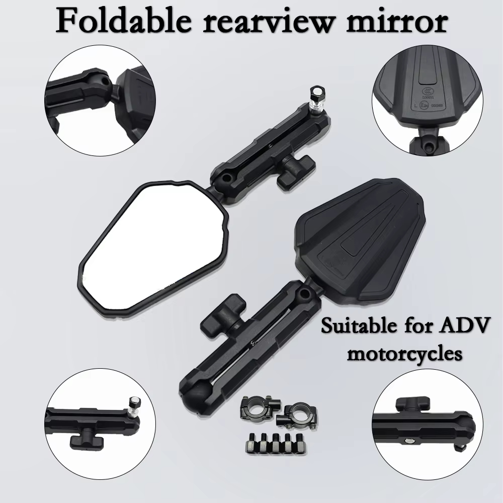 กระจกมองข้างรถจักรยานยนต์แบบโค - Mirror Handlebar Convex บทวิจารณ์และราคา