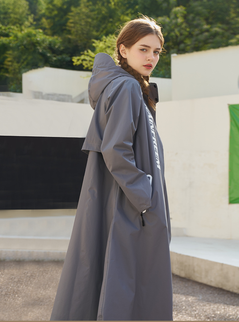 Oversize เดี่ยวยาวเสื้อกันฝนผู - Cycling Commuter Rain Gear บทวิจารณ์และราคา