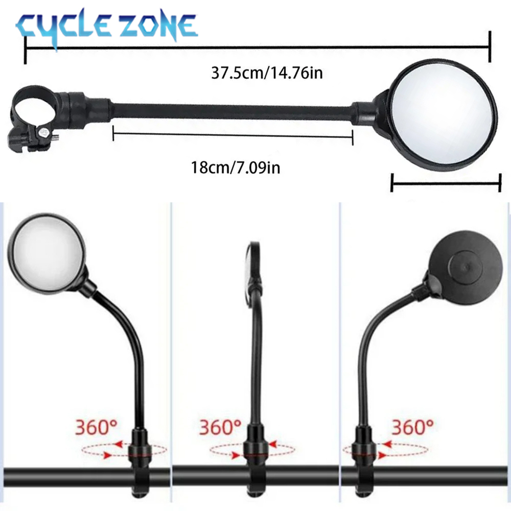 กระจกจักรยาน กระจกมองหลังแฮนด์ - Mirror Handlebar Convex บทวิจารณ์และราคา